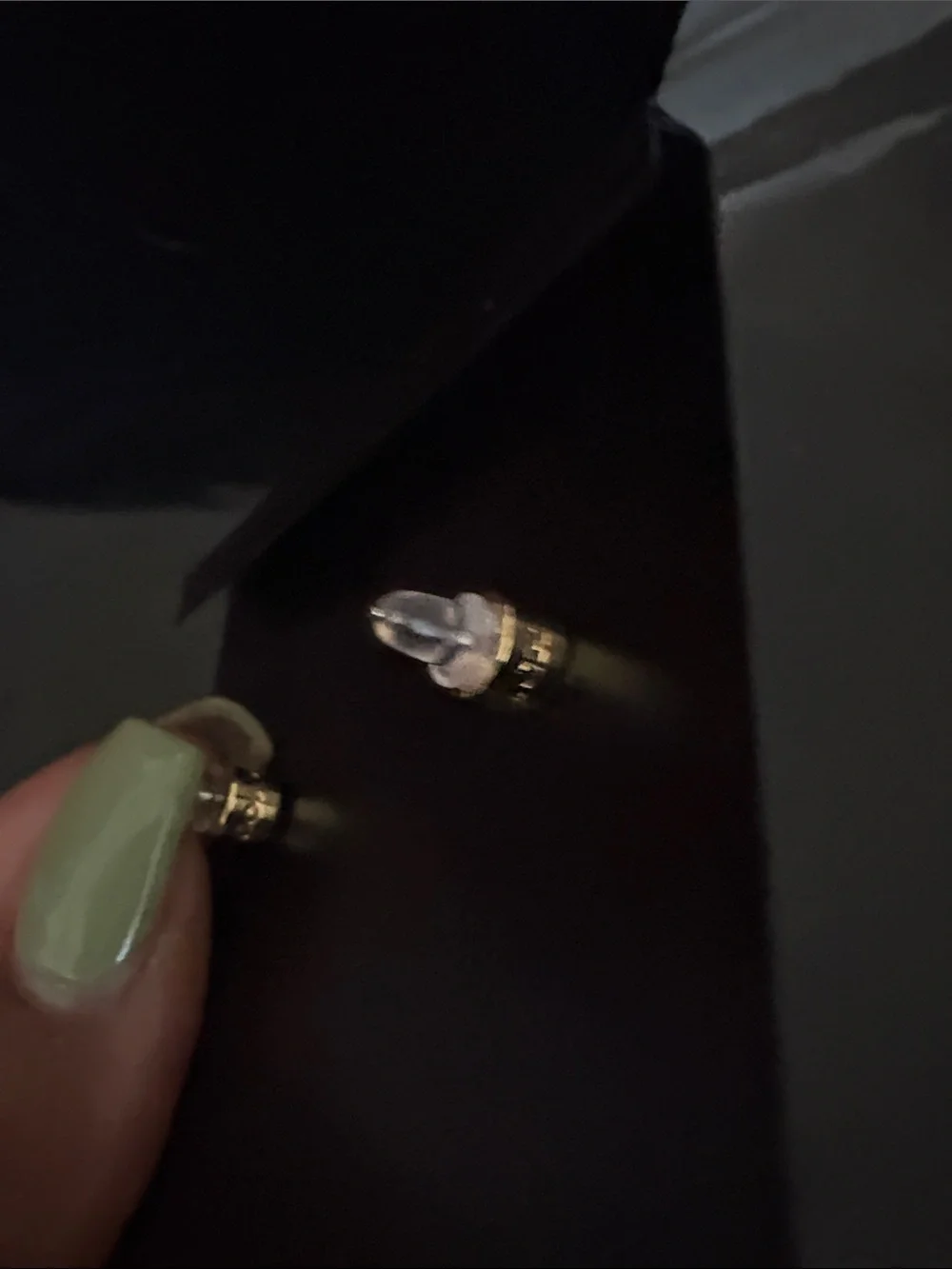 COACH Gold Bow Stud Earrings - Picture 3 of 3